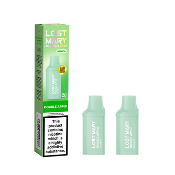 Lost Mary BM600 - Pods - Double Apple - PJW Vapes | UK Leading Vape Wholesaler