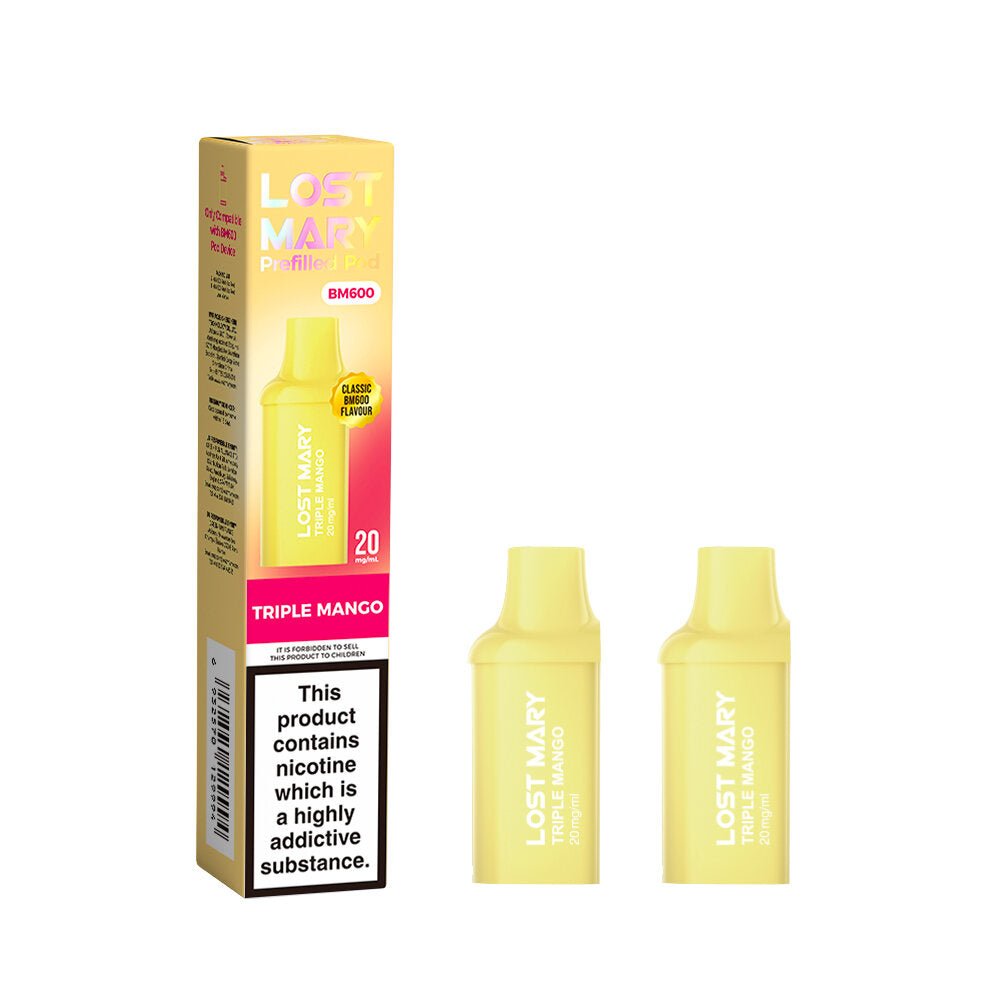 Lost Mary BM600 - Pods - Triple Mango - PJW Vapes | UK Leading Vape Wholesaler