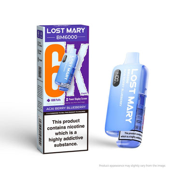 Lost Mary BM6000 - Acai Berry Blueberry - PJW Vapes | UK Leading Vape Wholesaler