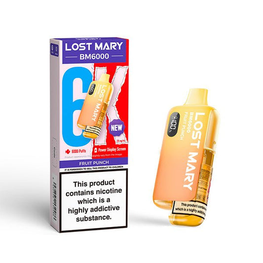 Lost Mary BM6000 - Fruit Punch - PJW Vapes | UK Leading Vape Wholesaler