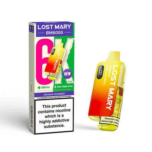 Lost Mary BM6000 - Hawaii Sunrise - PJW Vapes | UK Leading Vape Wholesaler