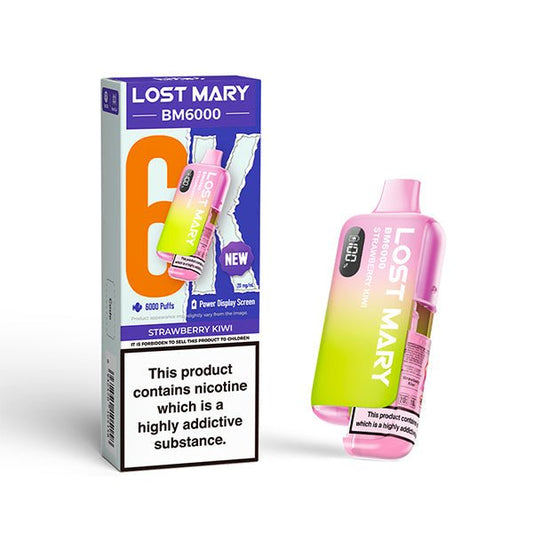 Lost Mary BM6000 - Strawberry Kiwi - PJW Vapes | UK Leading Vape Wholesaler