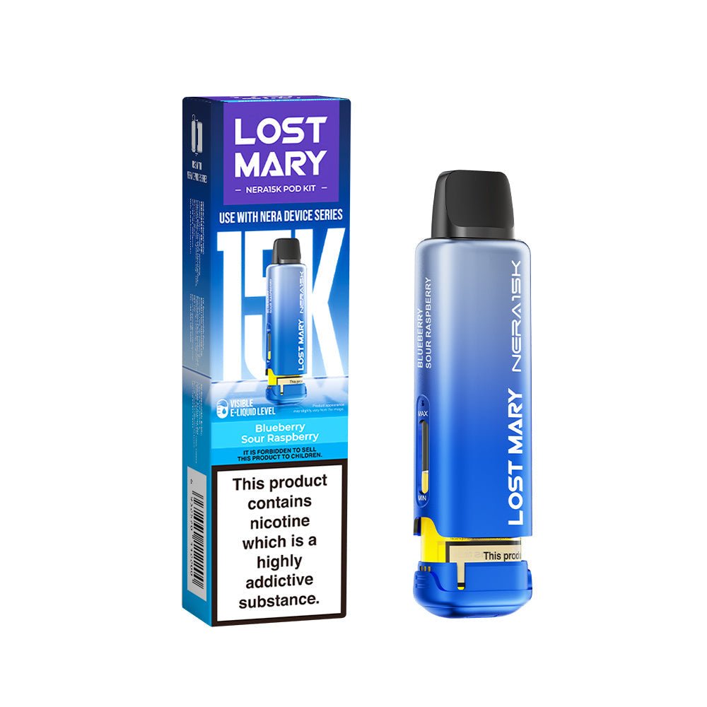 Lost Mary Nera 15K Kit - Blueberry Sour Raspberry - PJW Vapes | UK Leading Vape Wholesaler