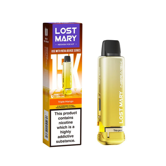 Lost Mary Nera 15K Kit - Triple Mango - PJW Vapes | UK Leading Vape Wholesaler