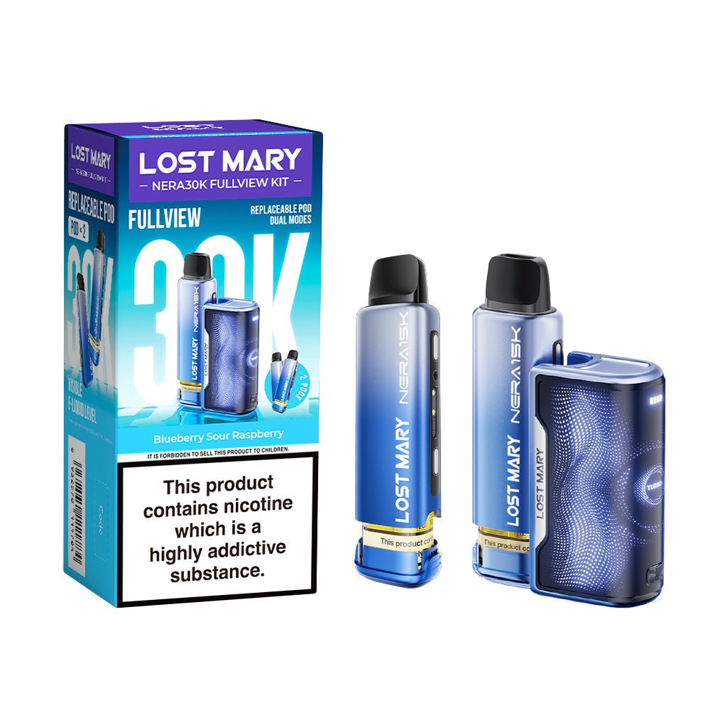 Lost Mary Nera 30K Kit - Blueberry Sour Raspberry - PJW Vapes | UK Leading Vape Wholesaler