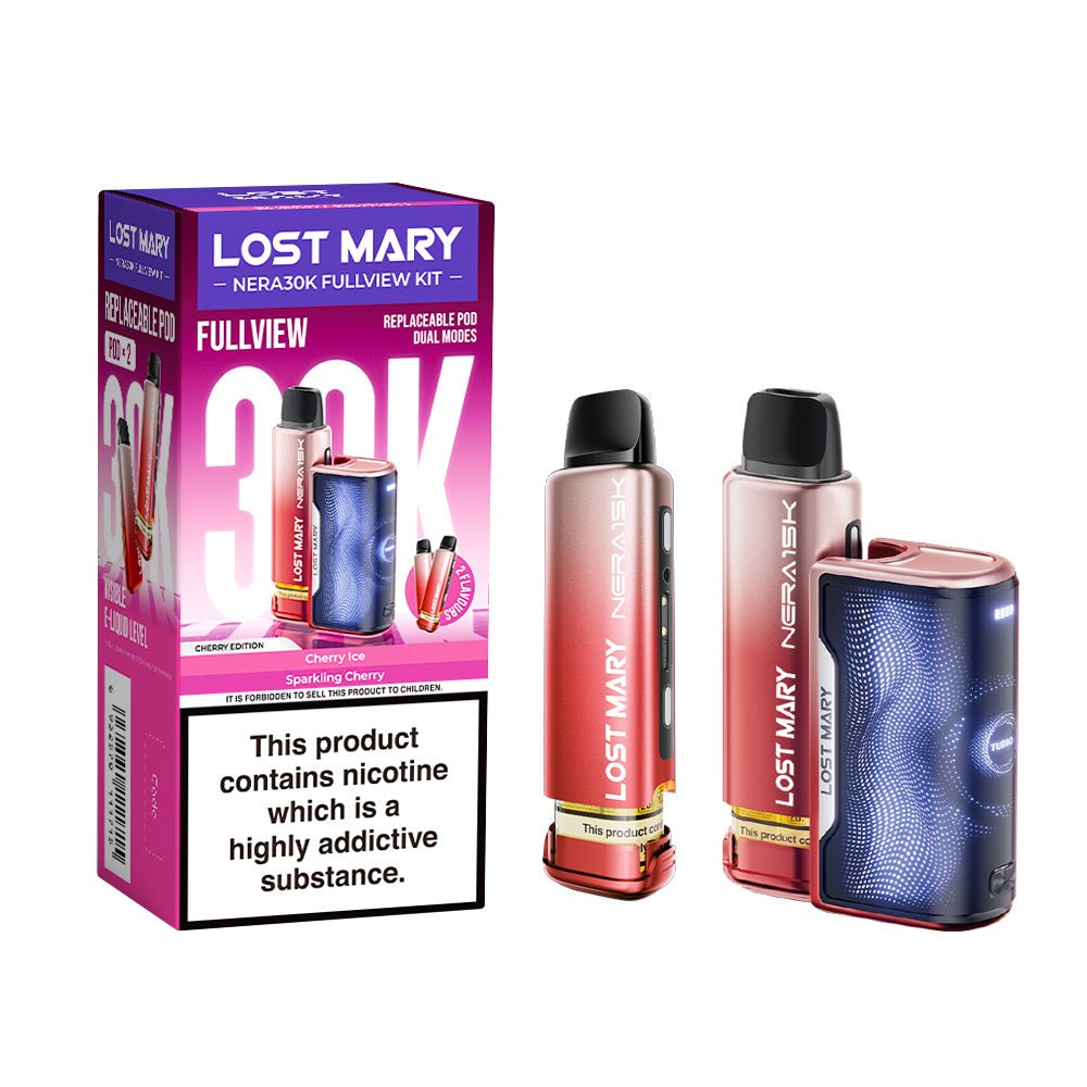 Lost Mary Nera 30K Kit - Cherry Edition - PJW Vapes | UK Leading Vape Wholesaler