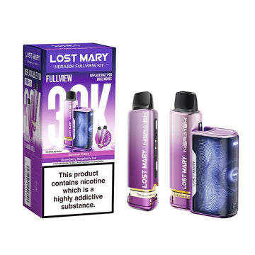 Lost Mary Nera 30K Kit - Purple Edition - PJW Vapes | UK Leading Vape Wholesaler