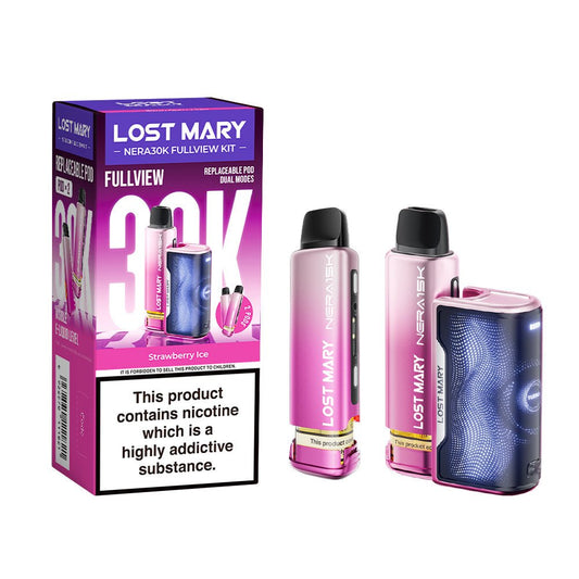 Lost Mary Nera 30K Kit - Strawberry Ice - PJW Vapes | UK Leading Vape Wholesaler