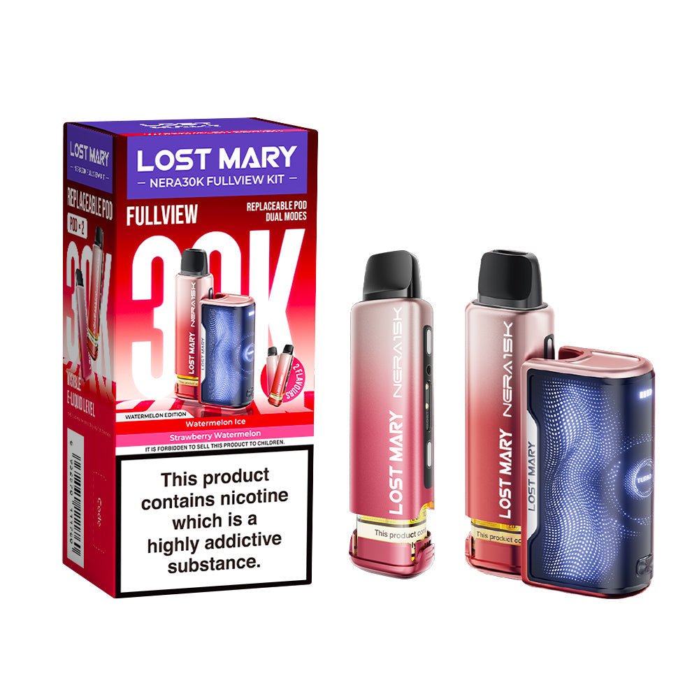 Lost Mary Nera 30K Kit - Watermelon Edition - PJW Vapes | UK Leading Vape Wholesaler