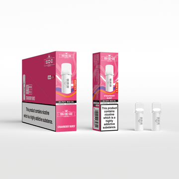 SKE 600 Refill Pod 2 Pack - Strawberry Burst - PJW Vapes | UK Leading Vape Wholesaler