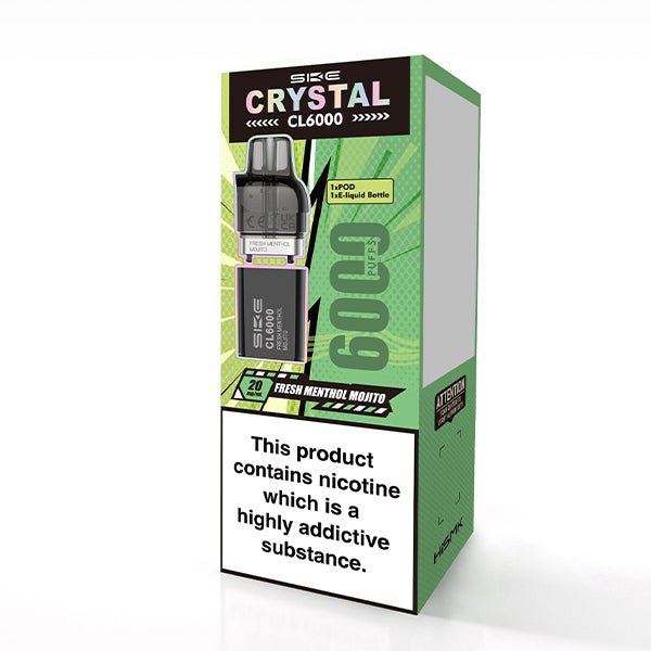 SKE CL6000 Pods - Fresh Menthol Mojito - PJW Vapes | UK Leading Vape Wholesaler