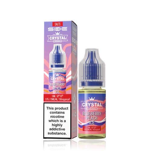 SKE Crystal Original Salts - 10ml - Blueberry Peach Ice - PJW Vapes | UK Leading Vape Wholesaler