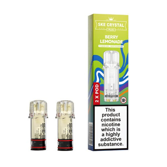 SKE Crystal Plus Prefilled Pods - Berry Lemonade - PJW Vapes | UK Leading Vape Wholesaler
