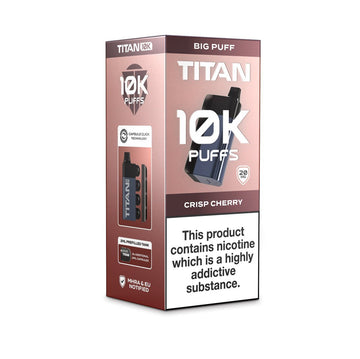 Titan 10K - Crisp Cherry - PJW Vapes | UK Leading Vape Wholesaler