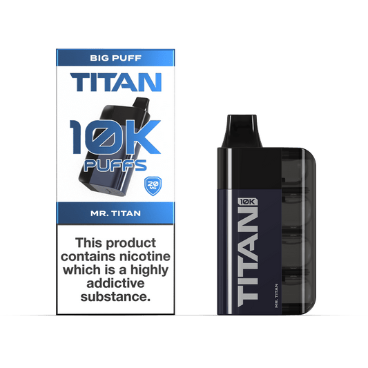 Titan 10K - Mr Titan - PJW Vapes | UK Leading Vape Wholesaler