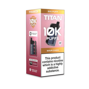 Titan 10K - Sour Chew - PJW Vapes | UK Leading Vape Wholesaler