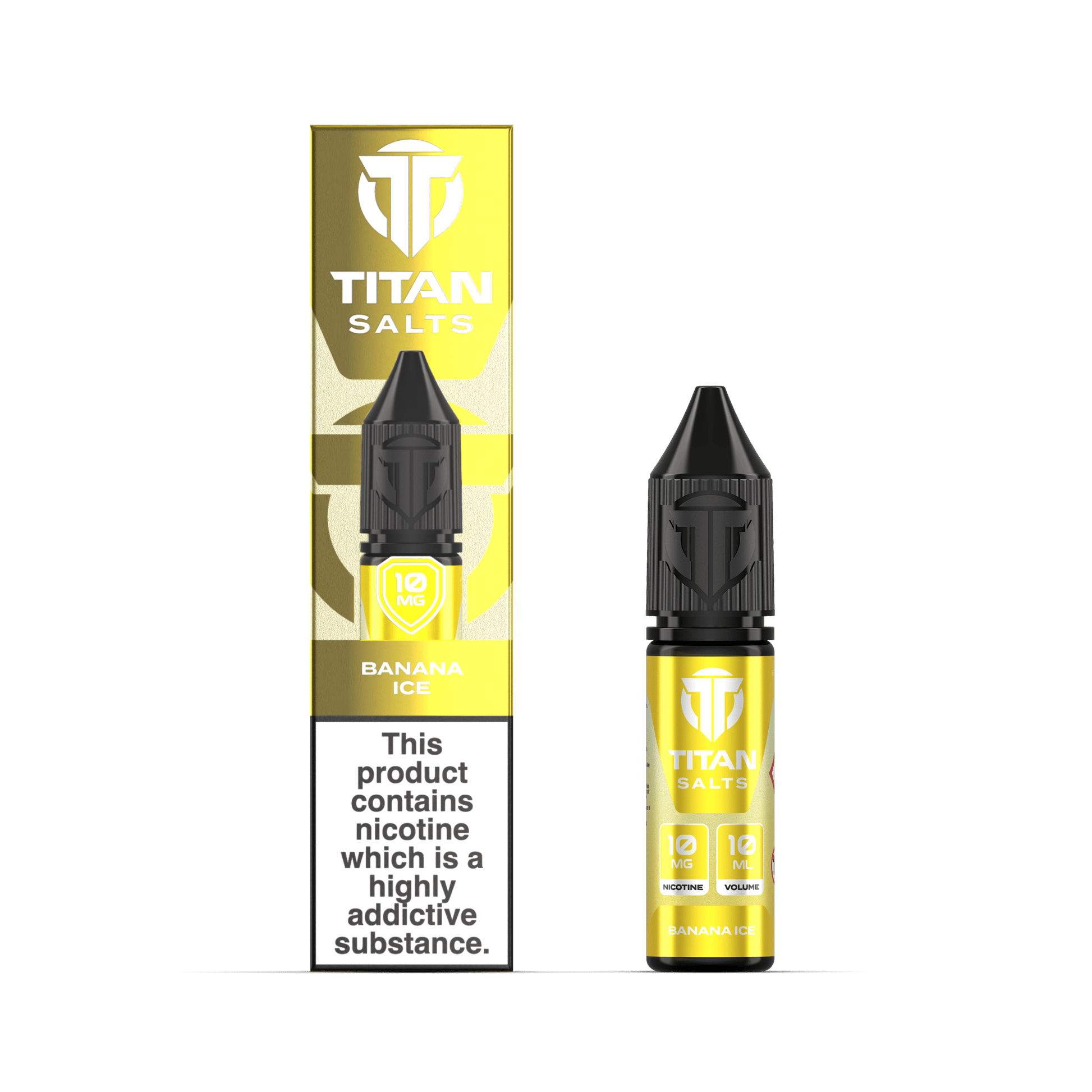 Titan Salts - 10ML - Banana Ice - PJW Vapes | UK Leading Vape Wholesaler