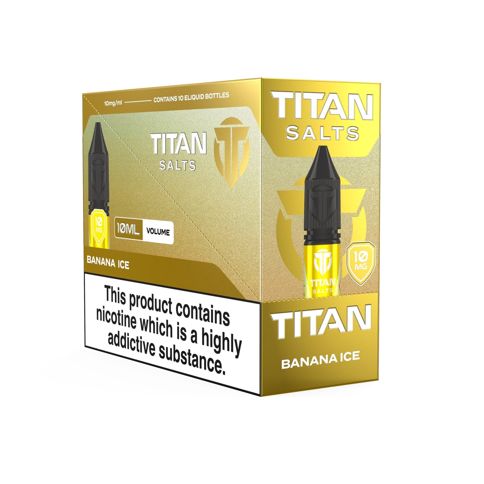 Titan Salts - 10ML - Banana Ice - PJW Vapes | UK Leading Vape Wholesaler