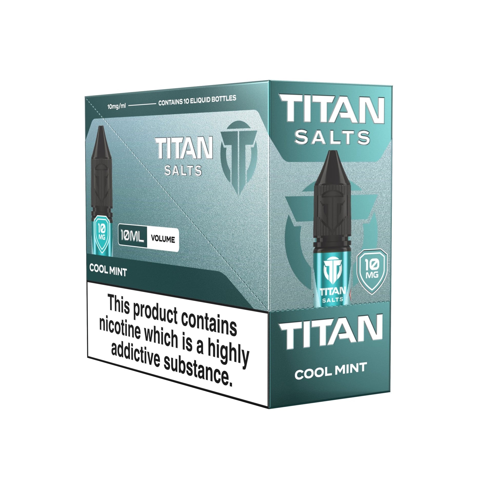 Titan Salts - 10ML - Cool Mint - PJW Vapes | UK Leading Vape Wholesaler