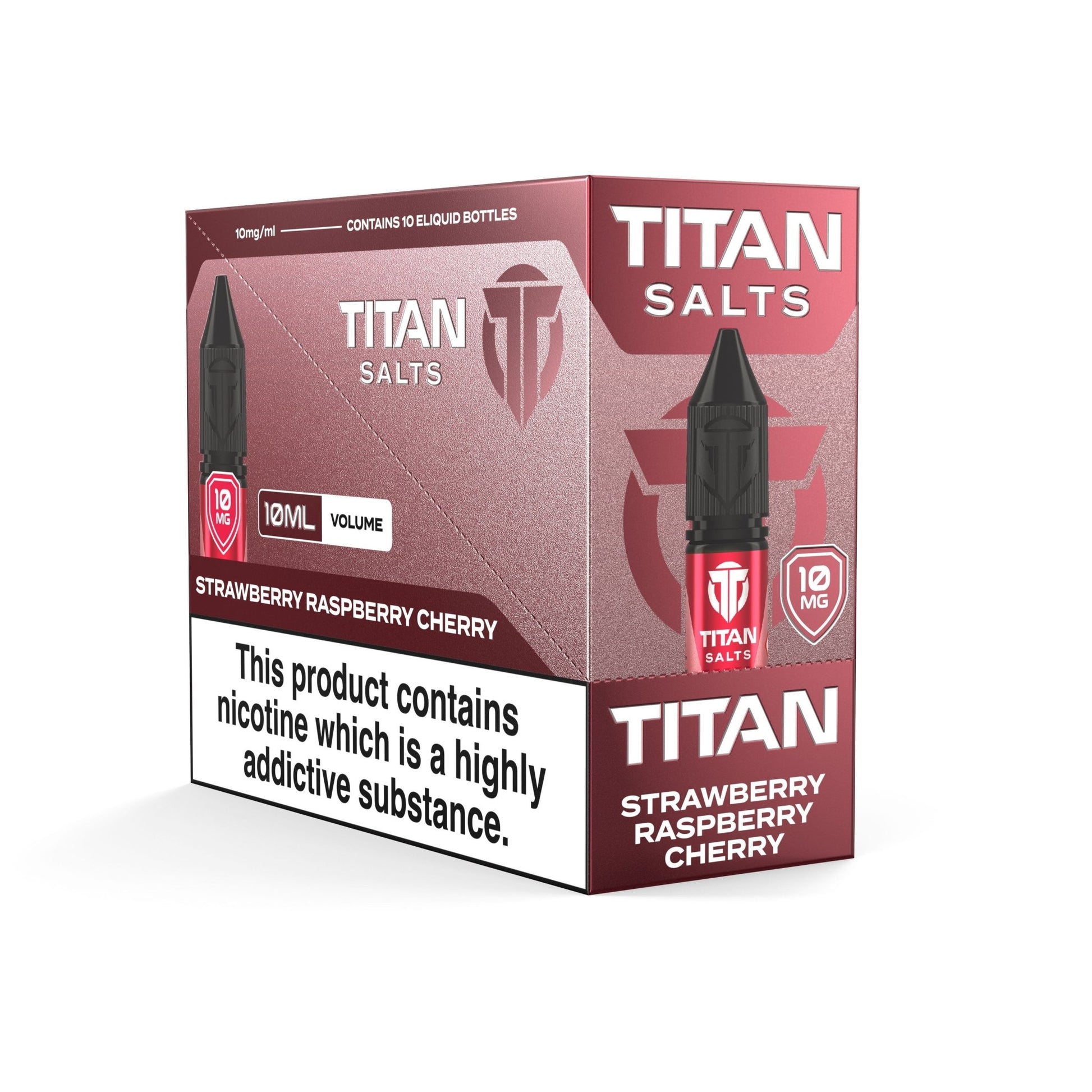 Titan Salts - 10ML - Strawberry Raspberry Cherry - PJW Vapes | UK Leading Vape Wholesaler