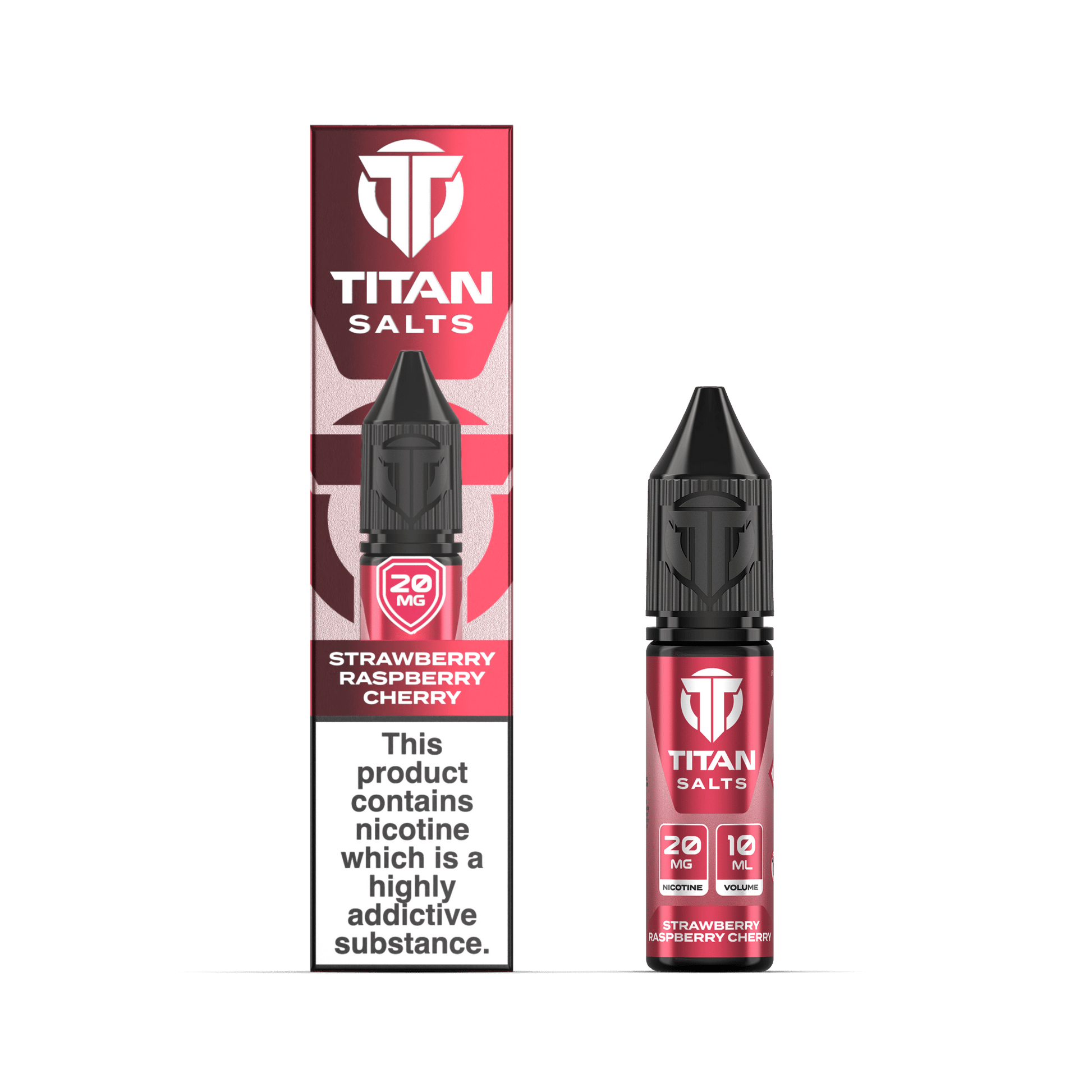Titan Salts - 10ML - Strawberry Raspberry Cherry - PJW Vapes | UK Leading Vape Wholesaler