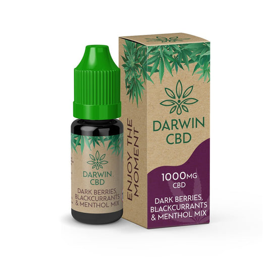 Dawin CBD 1000MG - 10ML - Dark Berries, Blackcurrants & Menthol Mix - PJW Vapes | Glasgow Vape Wholesaler
