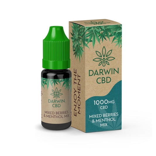 Dawin CBD 1000MG - 10ML - Mixed Berries & Menthol Mix - PJW Vapes | Glasgow Vape Wholesaler