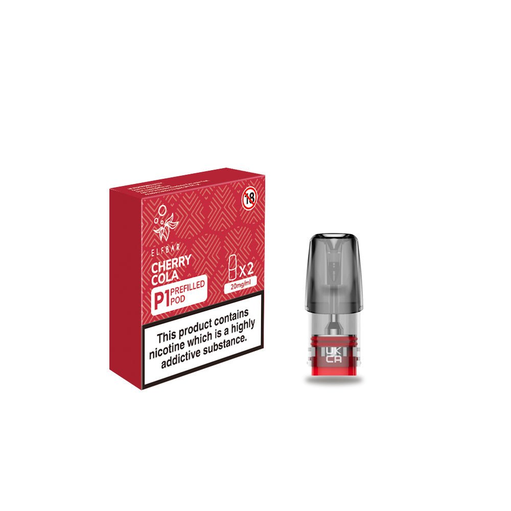 Elf Bar P1 Prefilled Pod - Elf Bar P1 Prefilled Pod Cherry Cola - PJW Vapes | Glasgow Elf Bar P1 Prefilled Pod - Elf Bar P1 Prefilled Pod Cherry Cola - PJW Vapes | Glasgow