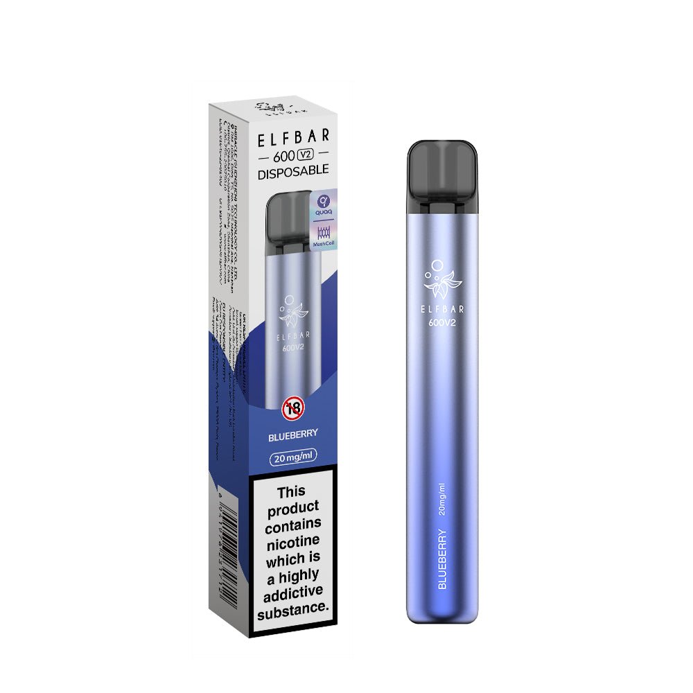 Elfbar 600 V2 Blueberry PJW Vapes Glasgow Vape Wholesaler