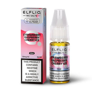Elfliq Nic Salt - Strawberry Raspberry Cherry - 10ML - PJW Vapes | Glasgow Vape Wholesaler