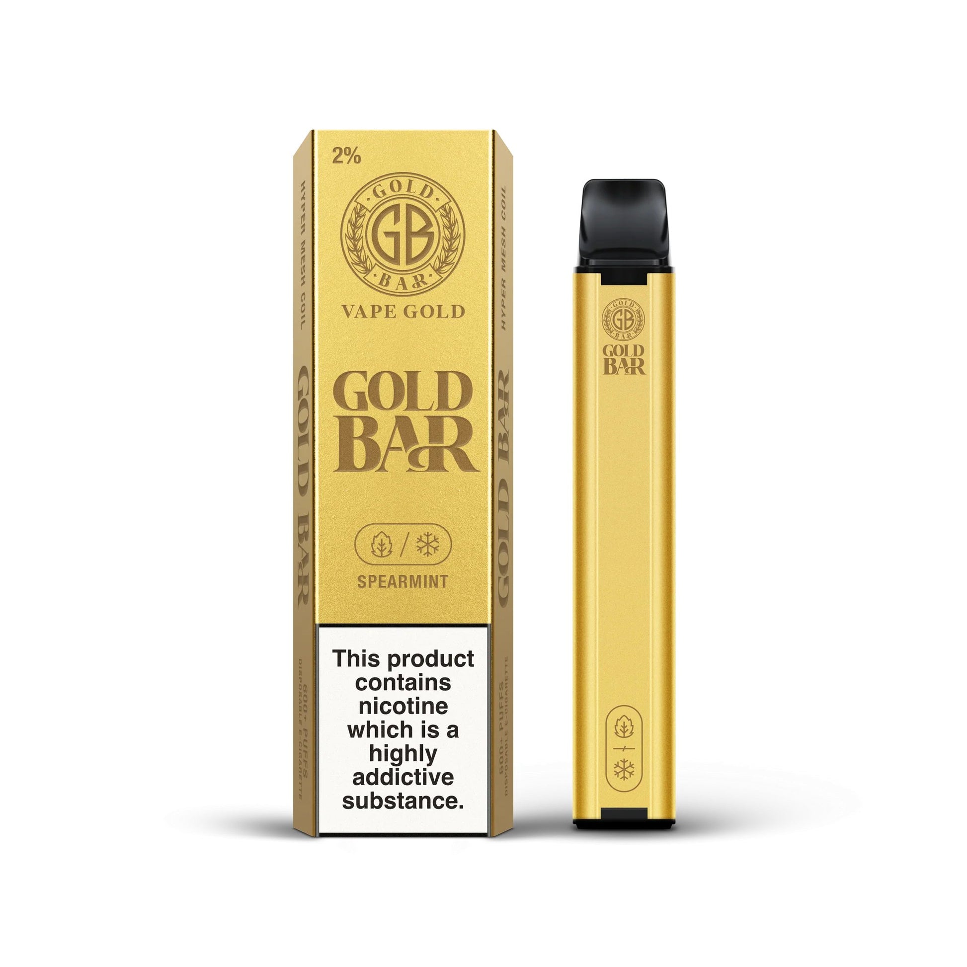 Gold Bar - Spearmint - PJW Vapes | Glasgow Vape Wholesaler