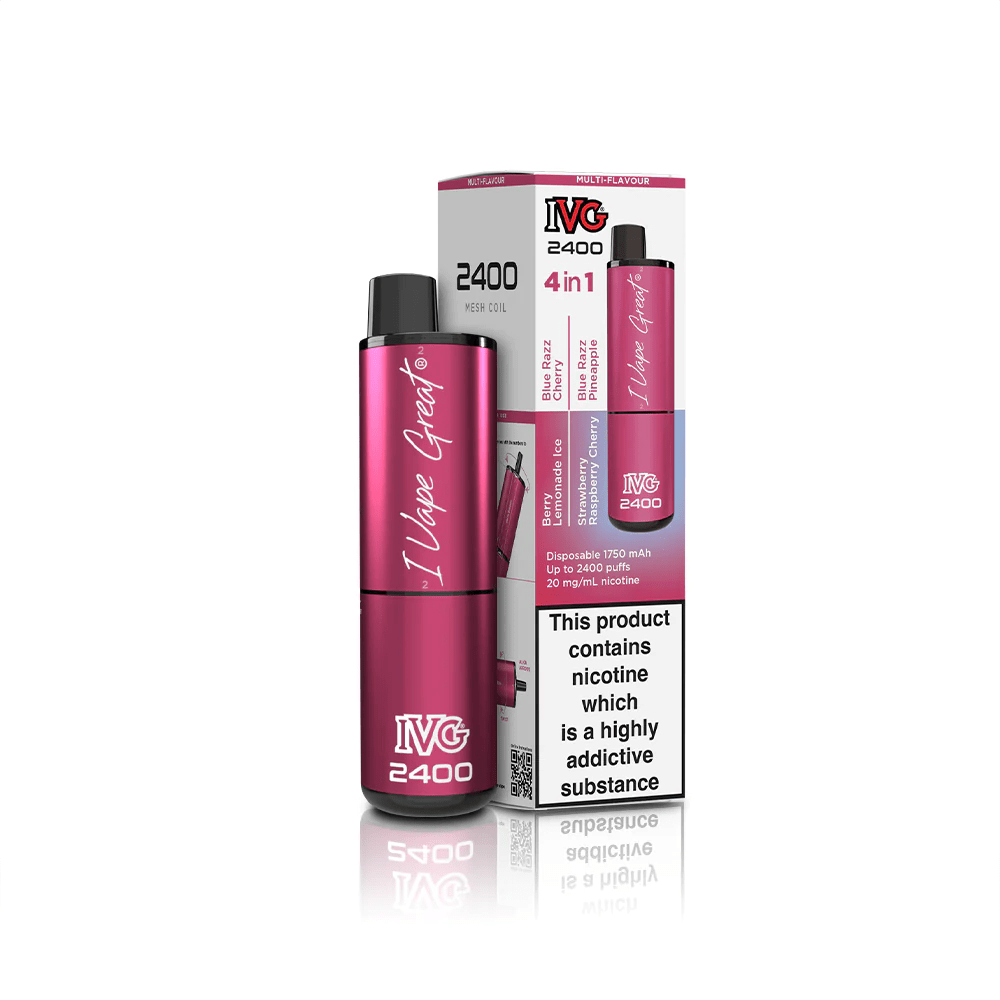 IVG 2400 - Berry Edition - 4 in 1 - PJW Vapes | Glasgow Vape Wholesaler
