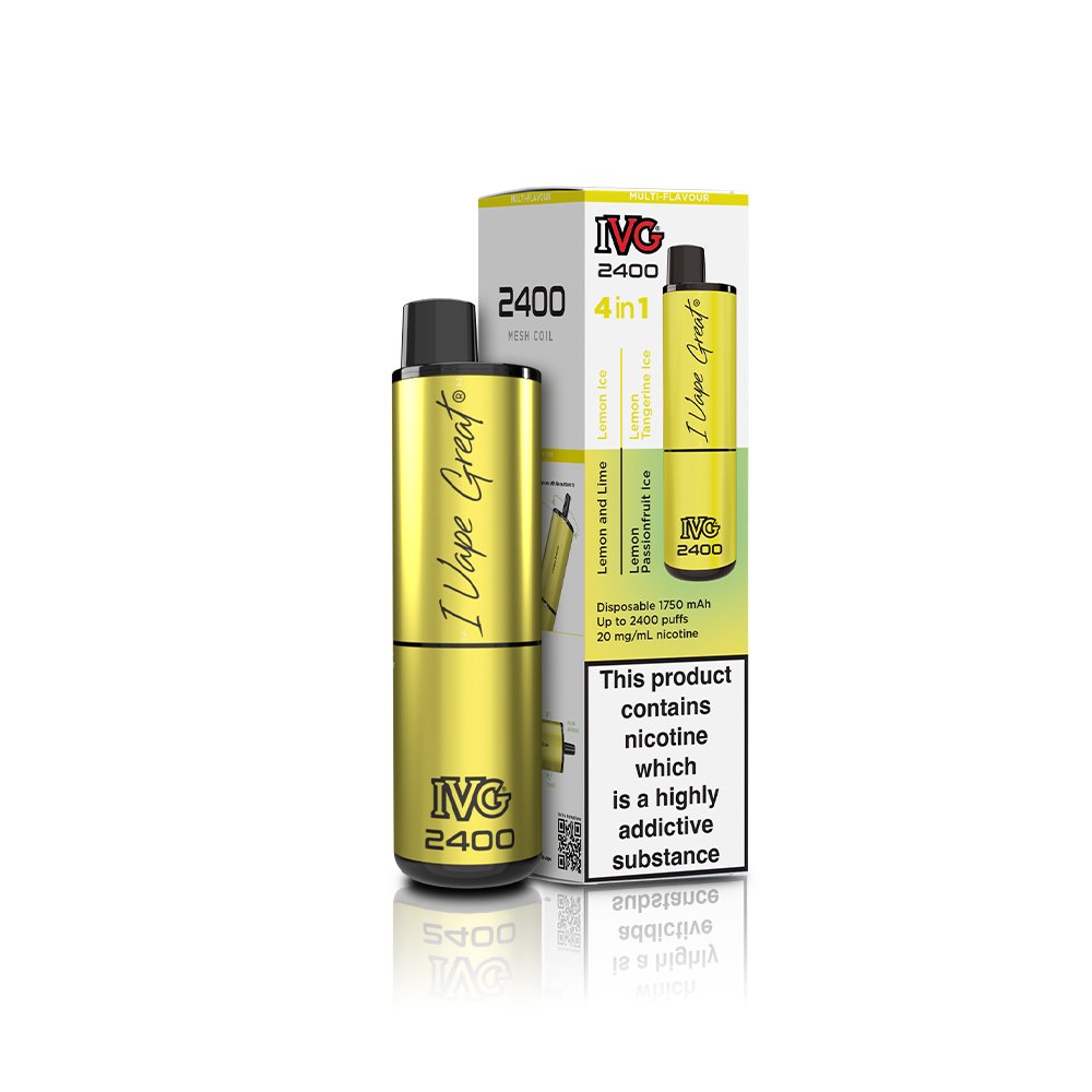 IVG 2400 - Lemon Edition - 4 in 1 - PJW Vapes | Glasgow Vape Wholesaler IVG 2400 - Lemon Edition - 4 in 1 - PJW Vapes | Glasgow Vape Wholesaler