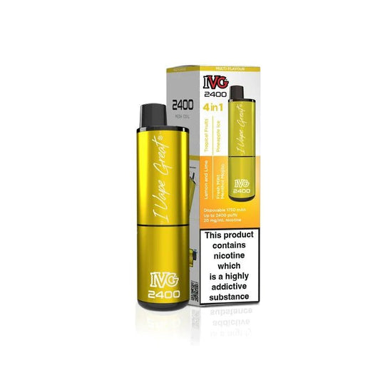 IVG 2400 - Yellow Edition - 4 in 1 - PJW Vapes | Glasgow Vape Wholesaler