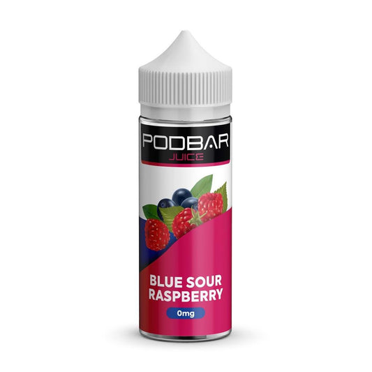 Kingston Podbar Juice - 100ml - Blue Sour Raspberry - PJW Vapes | Glasgow Vape Wholesaler