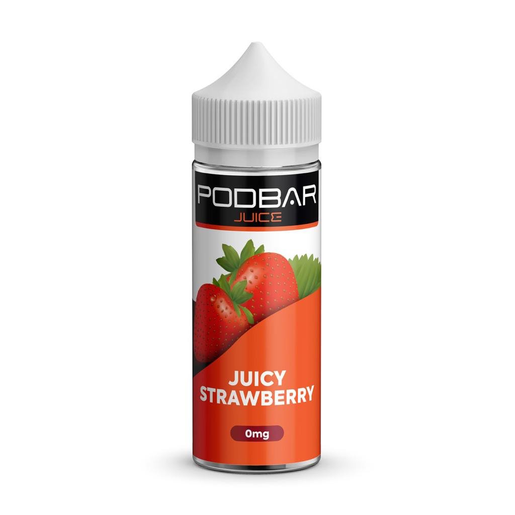 Kingston Podbar Juice - 100ml - Juicy Strawberry - PJW Vapes | Glasgow Vape Wholesaler