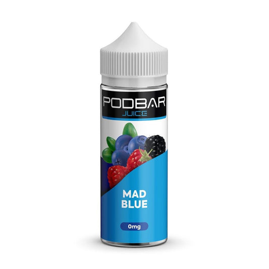 Kingston Podbar Juice - 100ml - Mad Blue - PJW Vapes | Glasgow Vape Wholesaler