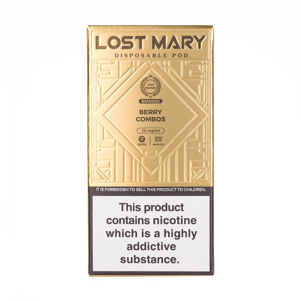 Lost Mary Gold Edition BM600 - Berry Combos - PJW Vapes | Glasgow Vape Wholesaler