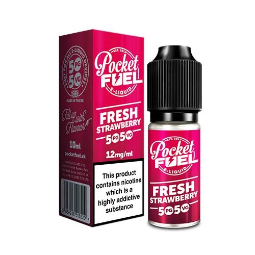 Pocket Fuel 50/50 - 10ml - Fresh Strawberry - PJW Vapes | Glasgow Vape Wholesaler