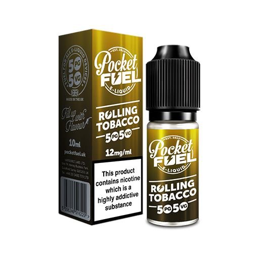 Pocket Fuel 50/50 - 10ml - Rolling Tobacco - PJW Vapes | Glasgow Vape Wholesaler