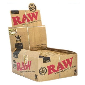 Raw - Classic King Size Slim Papers - PJW Vapes | Glasgow Vape Wholesaler