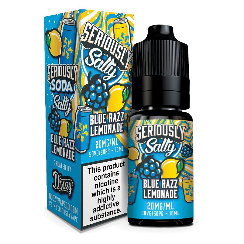 Seriously Soda Nic Salt - 10ml - Blue Razz Lemonade - PJW Vapes | Glasgow Vape Wholesaler