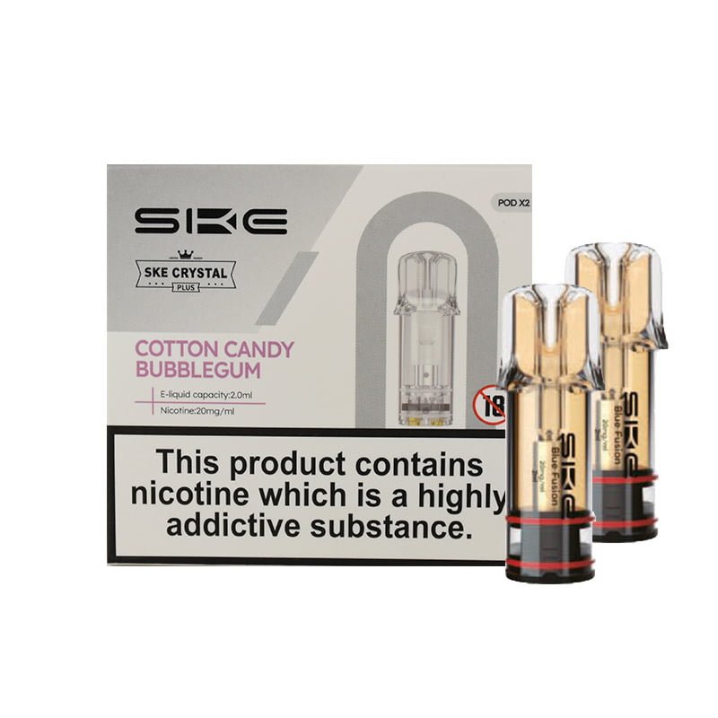SKE Crystal Plus Perfilled Pods - Cotton Candy Bubblegum - PJW Vapes
