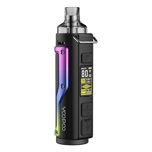 Voopoo Argus Pro Pod Kit - Black and Rainbow - PJW Vapes